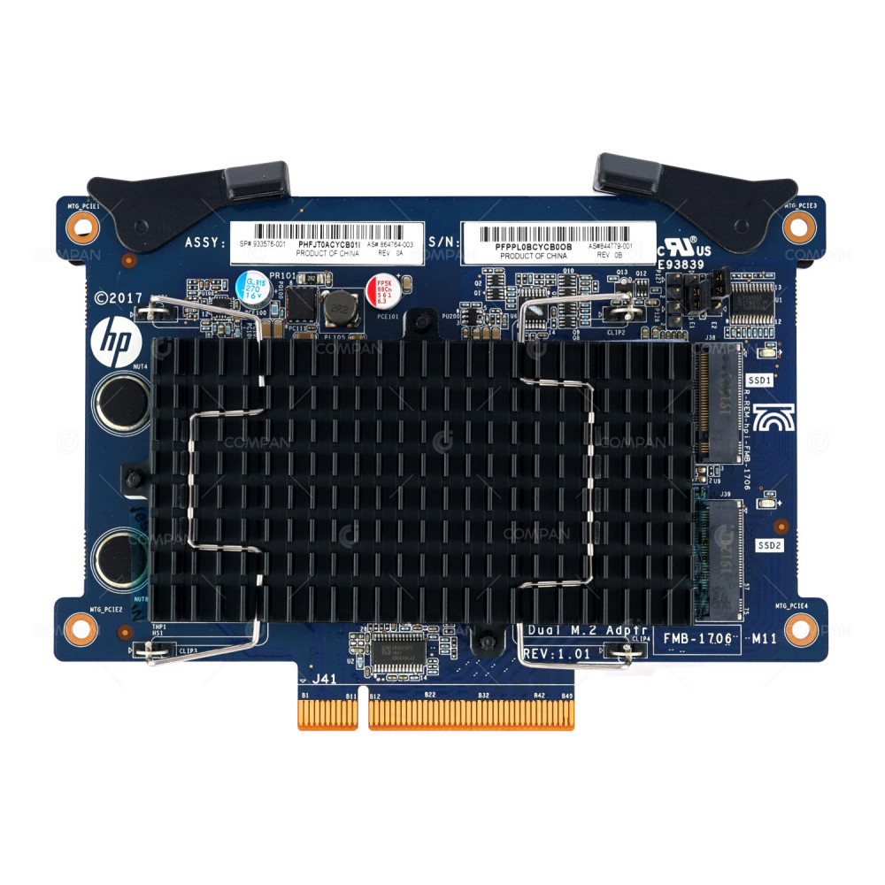 933576-001 HP ADAPTER BOARD 22110 DUAL SLOT M.2 PCIE FOR HP Z8 G4